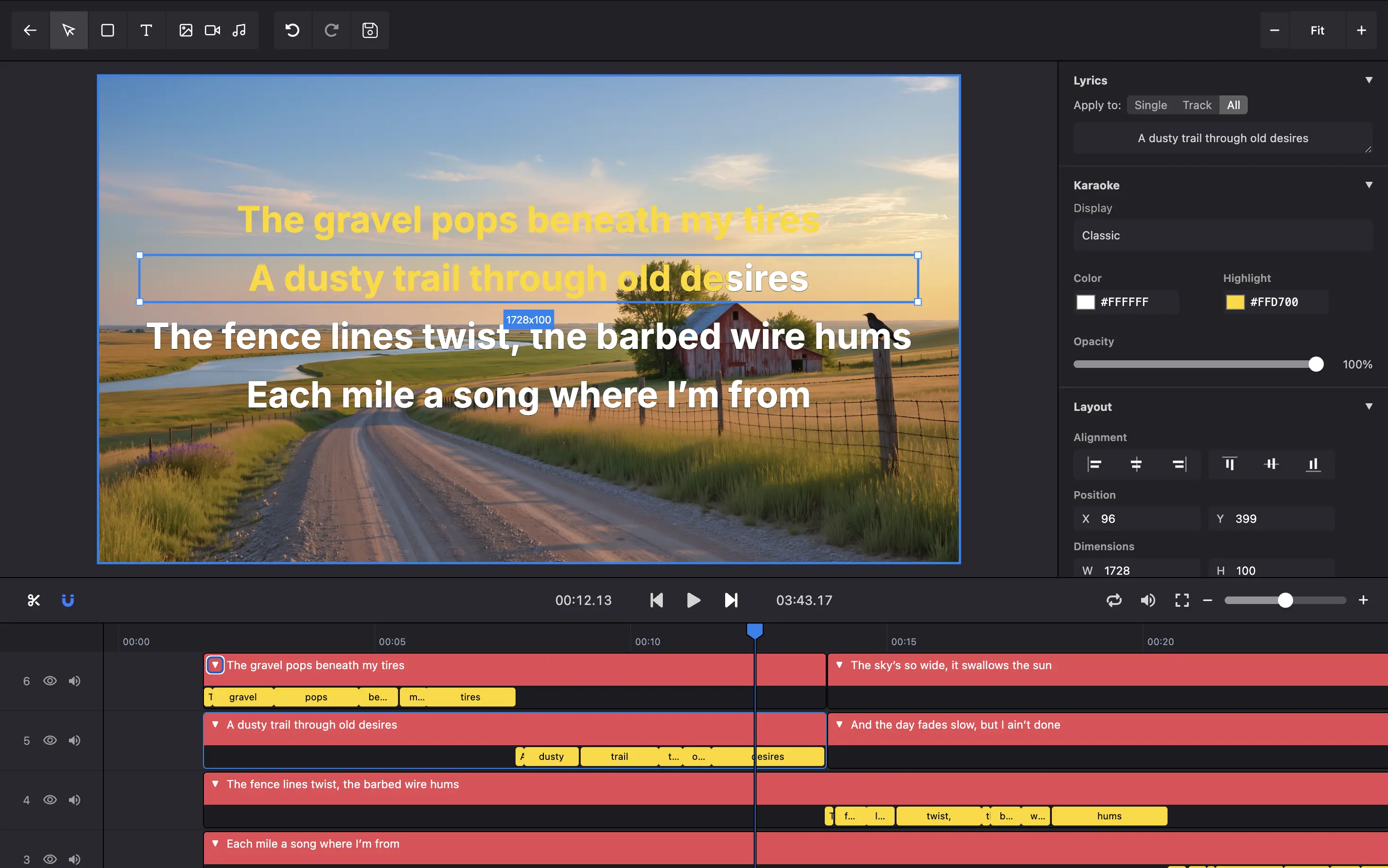 Karadeo Classic template example